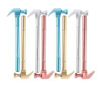 Ipetboom 8 pièces Stylo Gel Forme Marteau Couleurs Assorties pour Test Écriture Fine Papeterie Bureau Étudiant Cadeau Pratique
