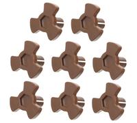 Ipetboom 8 pièces Support pour Plateau Tournant de Micro Ondes Coupleur Plastique Robuste Forme de Y Guide et Support pour Plateau Verre Remplacement Facile pour Détachées de Micro Ondes