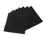 Ipetboom 8pièces Couvercle de Protection pour Cuisinière à Gaz Protège-brûleurs Réutilisables Antiadhésifs Faciles à Nettoyer et Résistants Chaleur Noir