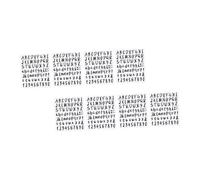 Ipetboom 8pièces Kit De Étiquettes Autocollantes Chiffres Et Lettres Noirs Pour Boîtes Aux Lettres Et Panneaux Adresse