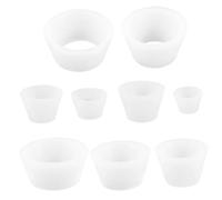 Ipetboom 9 Pièces Kit de Adaptateurs de Filtre Silicone pour Entonnoir Cones de Filtration Tapered Collar Anneaux Étanchéité pour Flacons de Laboratoire Accessoires Pratiques et Polyvalents