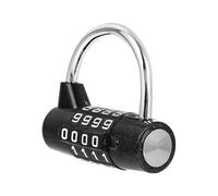 Ipetboom à combinaison à 4 chiffres en alliage de zinc, petit format noir, serrure pour armoire, porte, casier, usage intérieur et extérieur, sécurité fiable sans clé