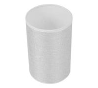 Ipetboom Abat-Jour en Tissu Gris Argenté pour Douille E27 Cache-Lampe Cylindrique Simple Décoration Lumineuse pour Applique Murale et Lampe de Chevet Diffuseur de Lumière Douce pour
