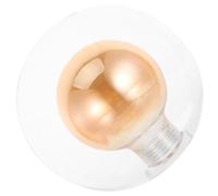 Ipetboom Abat-Jour en Verre Transparent Double Couche G9 Globe Rond 20 CM pour Plafonnier Salon Lumière Diffuse Douce Remplacement Lampe Décorative pour Salle à Manger et Chambre