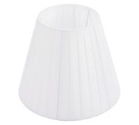 Ipetboom Abat-Jour Plissé en Tissu Blanc 130X240X190 MM pour Lampe de Table et Bureau Cache-Lampe Compatible Douille E27 Décoratif et Résistant pour Salon Chambre et Bureau