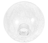 Ipetboom Abat-Jour Rond en Verre Clair G9 Ø100 MM Diffuseur en Verre Transparent Suspendre et Lustre Abat-Jour de Rechange Simple pour Plafonnier Éclairage Intérieur Lumineux