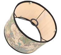 Ipetboom Abat-Jour Tissé en Bambou Naturel Motif Végétal Vert Diffuseur Suspendre Vintage Diamètre Moyen Accessoire pour Plafonnier et Lampe de Salon ou Chambre pour Décoration