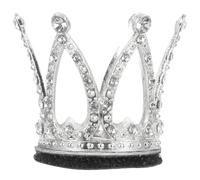 Ipetboom Accessoire de Casque Moto et Ski Couronne Strass Argentée Mini Décoratif pour Filles, Compatible avec Plusieurs Casques, Décoration Originale pour Sécurité et Style, 1 Pièce