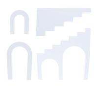 Ipetboom Accessoires de Photographie 4 Pcs en Mousse Artisanale Blanc Support Léger pour Présentation de Produits Décor Photo pour Bijoux Cosmétiques Maquillage et Petit Matériel