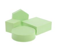 Ipetboom Accessoires Photo pour Séance Photo 4 Pcs Mousse Polymère Verts Cubes Géométriques 5x5x5 Cm 10x10x4 Cm 10x3 Cm 9x2 Cm Polyvalent
