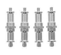 Ipetboom Adaptateur à Vis 1/4 vers 3/8 pour Pied d'Éclairage Lot de 4 Pièces Adaptateur Standard Compatible Trépieds et Griffe Flash Accessoire Photo Polyvalent pour Équipement