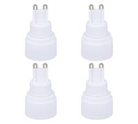 Ipetboom Adaptateur de Douille pour Ampoule G9 vers E14 Simple D'utilisation 4 Pièces en Plastique et Métal pour Lampe de Plafond ou Lampe de Table