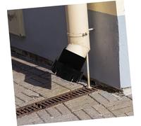 Ipetboom Adaptateur Drainage Tuyau Extensible Connecteur Gouttière Noir pour Système Pluvial Villa Véranda Installation Facile