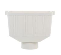 Ipetboom Adaptateur Pvc pour Conduite de Gouttière 75x50 Mm, Déviateur D'eau Pluviale Extérieur, Système D’évacuation Eaux Pluviales pour Maison et Villa, Connecteur Résistant