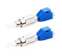 Ipetboom Adaptateurs Fibre Optique Fc Mâle vers Lc Femelle Convertisseurs Hybrides Connecteurs en Céramique et Métal Kit 2 Pièces pour Maintenance Réseaux Optiques et