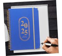 Ipetboom Agenda Semainier Spirale Organiseur Portable Hebdomadaire et Mensuel Carnet de Planification Élégant et Fonctionnel avec Papier Lisse Format Compact pour Bureau et Usage Personnel