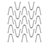 Ipetboom Agrafes de U 3,8 Cm pour Grillage Métallique, Acier Robuste Galvanisé, Lot de 20 Clous de Fixation pour Clôture Agricole et Jardin, Agrafes pour Filets et Enclos Polyvalents