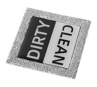 Ipetboom Aimant Lave-vaisselle Magnétique Blanc avec Indicateur Propre/sale en Acrylique et Strass, Panneau Signalétique Réutilisable Cuisine, Accessoire Pratique pour Gestion Nettoyage