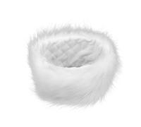 Ipetboom Anneau De Cheveux De Renard Bandeau Pelucheux Blanc Chapeau De Pour Les Femmes Filles Velu Envelopper Chapeaux De Bonnets Femmes Flou Blanche
