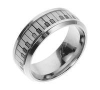 Ipetboom Anneau De Piano Bague De Musique Bague De Notes De Musique Bagues En Pour Hommes Anneaux Pour La Mode Des Hommes La Musique Sonne Bague De Musicien Acier Inoxydable