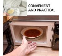 Ipetboom Anneau De Plateau Tournant Micro-ondes 2 Pièces Plastique Léger Rouleau Rotatif Support Triangulaire Pour Cuisson Et Réchauffage Alimentaire