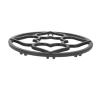 Ipetboom Anneau Support Fonte Antidérapant pour Wok et Petite Casserole Anneau de Cuisson Robuste en Métal pour Table de Cuisson Gaz Compatible Multi-usages et Haute Résistance Thermique