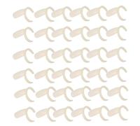 Ipetboom Anneaux de Présentation en Plastique Beige pour Vernis à Ongles Lot de 200pcs, Outil D'entraînement Ergonomique pour Nail Art Professionnel et Pratique DIY