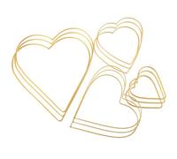 Ipetboom Anneaux en Fer Doré et Facile à Placer Lot de 12 de Cœur Design Délicat pour Décoration DIY Attrape-rêves pour Création Unique