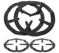 Ipetboom Anneaux Réducteurs Support de Brûleur Lot de 4 en Acier Inoxydable Noir pour Chauffage Rapide des Petits Ustensiles pour Cuisinière à Gaz pour Cafetière