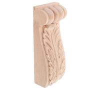 Ipetboom Applique Bois Sculpté Chêne Massif Corbeau Européen Décoratif pour Coin de Meuble Colonne Romaine Ornementale Style Classique pour Maison et Bureau