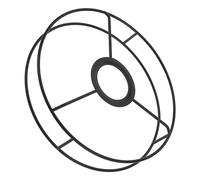 Ipetboom Armature Abat-Jour en Métal pour Lampe de Table, Cadre Rond DIY, Support Léger et Structure en Fil de Fer, Usage Polyvalent pour Salon et Bureau