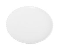 Ipetboom Assiette Céramique Rétro Blanche pour Steak et Déjeuner Plat de Service Multifonctionnel pour Repas Familiaux et Événements