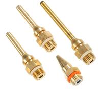 Ipetboom Assortiment de 4 Buses en Cuivre pour Pulvérisateur de Colle, Embouts Fins 2.0 * 70mm, 2.0 * 50mm, 3.0 * 50mm et 3cm Coniques, Accessoires Interchangeables pour Couleur Aléatoire