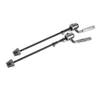 Ipetboom Attache Rapide et Sécurise Fermement la Broche 2 Pièces en Acier Argenté Accessoire pour Home Trainer, Facile à Installer pour Roue Arrière de Vélo Route et VTT
