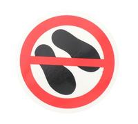 Ipetboom Autocollant Rond Interdiction de Marcher Étiquette Sécurité Visible Avertissement pour Prévenir les Accidents pour Centres Commerciaux et Parcs