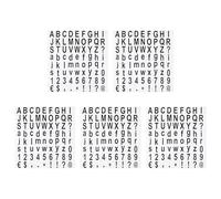 Ipetboom Autocollants Alphabet et Chiffres Éducatifs PVC Auto-Adhésifs 5 Feuilles par Sachet Couleurs Assorties Stickers D’Apprentissage Précoce pour Étiquetage et Éveil des Garçon et