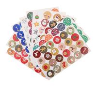 Ipetboom Autocollants Autocollants de Noël Chiffres pour Calendrier 10 Pièces Colorées Étiquettes Adhésives pour Emballage Présents Décorations Festives pour Paquet et Boîtes Usage