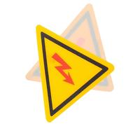 Ipetboom Autocollants d'Avertissement Haute Tension Lot de 2 Autocollants Triangulaires 45Mm Résistants à L'Huile Sécurité Électrique Avertissement de de Chocs Électriques