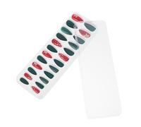 Ipetboom Autocollants pour Ongles Noël 24 Pièces Motifs Rennes Bonhomme de Neige et Sapin Décorations D’Ongles en Plastique pour Nail Art Festif Éléments de Manucure Saisonniers