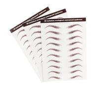 Ipetboom Autocollants Pour Sourcils Marron Lot De 3 Tatouage Imperméable 3d Autocollants Réalistes Pour Maquillage Décoller Sourcils