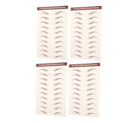 Ipetboom Autocollants Sourcils Effet Naturel Imperméables Bruns Lot De 4 Feuilles Transfert D'eau Sourcils Temporaires Réalistes Pour Femmes Maquillage Naturel Soin Et Mise