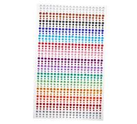 Ipetboom Autocollants Strass Visage Bijoux Cristal 1 Planche Auto-adhésive Colorée Maquillage Yeux Festival Corps DIY