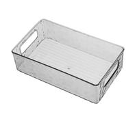 Ipetboom Bacs De Rangement Transparents Plastique Avec Poignées Pour Cuisine Et Réfrigérateur Organisateurs Rectangulaires Pour Maison Et Garde-manger