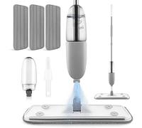 Ipetboom Balai à Franges Pulvérisateur Balai Vaporisateur pour Sols Durs Lingettes de Nettoyage pour Parquet et Carrelage