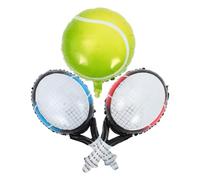 Ipetboom Ballons en Aluminium Décoratifs de Tennis Ensemble de 3 Pièces Décorations de Fête pour Anniversaires et Mariages Gonflable et Suspendu Fournitures de Fête Thème Tennis