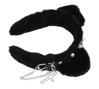 Ipetboom Bandeau Bandeau Oreilles De Chat Bandeau D'oreille D'animal Bandeau Maquillage Chat Bandeaux Oreilles D'animaux Pour Femmes Oreilles De Chat Halloween Black Peluche