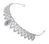 Ipetboom bandeau de mariée couronne d'anniversaire bandeau pour mariée hair charms accessoire fete couronnes de reconstitution historique pour femmes couronnes pour femmes alliage Silver