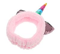 Ipetboom Bandeau De Spa Licorne Corail En Polaire Pour Femmes Et Garçon Et Filles, Bandeau Élastique Rose, Maquillage Et Lavage Visage, Accessoire Beauté Léger Et Confortable, Usage Maison Et Voyage