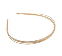 Ipetboom bandeau en métal bandeaux accessoires de cheveux pour femmes bandeaux filaires pour femmes chaîne de tête -tête fin en métal bandeau multicouche tête multicouche le fer Doré