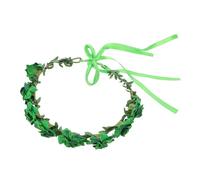 Ipetboom Bandeau Fête Saint-Patrick en Tissu Accessoire Cheveux Vert Bandeau Floral Confort pour Femmes pour Fêtes et Design